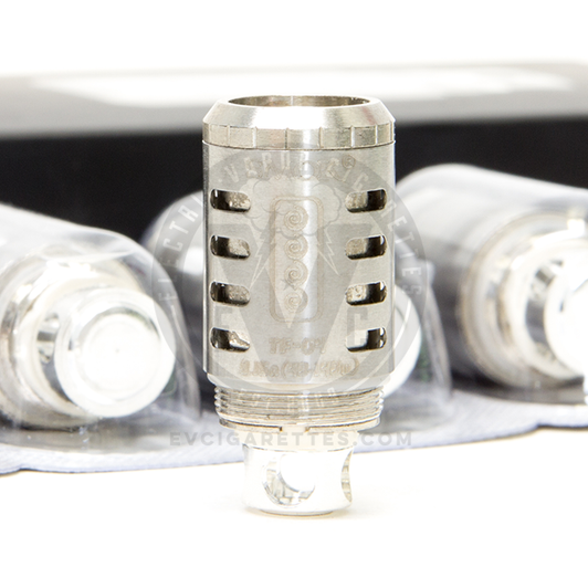 The TFV4 atomizer heads are designed for high performance, high wattages, and huge clouds. The TFV4 atomizer heads are designed for high performance, high wattages, and huge clouds.