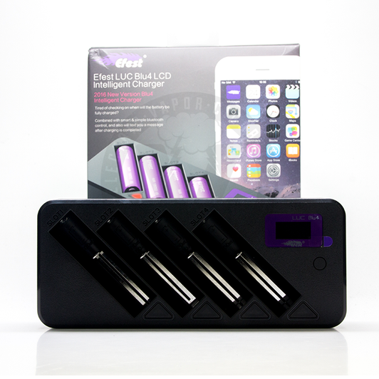Efest LUC Blu4 Bluetooth Intelligent 4-Bay Charger Efest LUC Blu4 Bluetooth Intelligent 4-Bay Charger