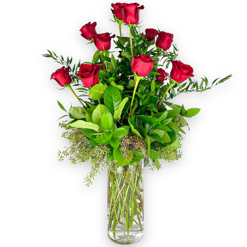 EXTRA LONG  1,2 or 3 DOZ ROSES  IN A VASE