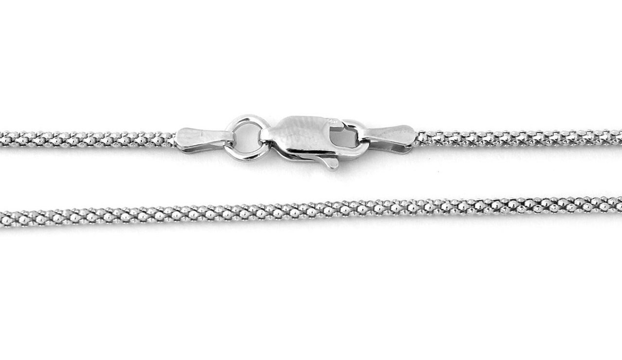 Sterling Silver Personalized Monogram Popcorn-Chain Bracelet. 8