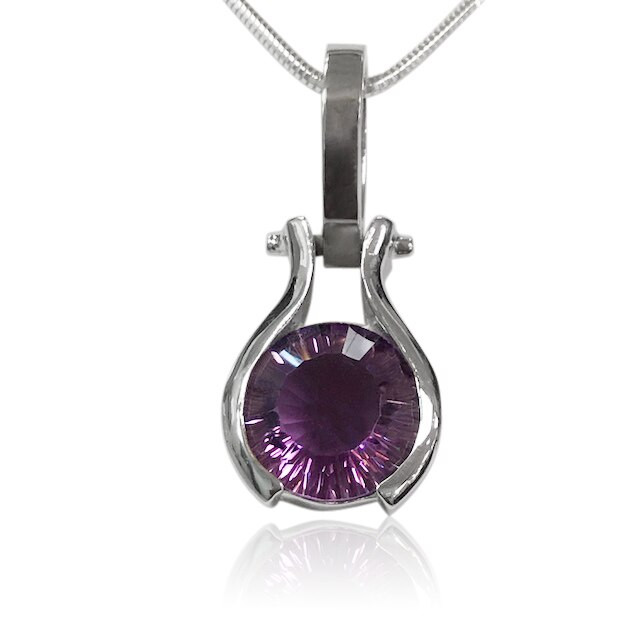 Amazing Silver Amethyst Pendant Am223 