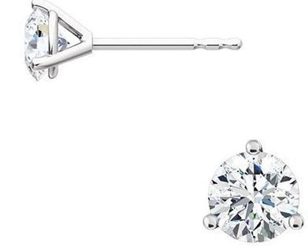 4mm Diamond Martini Studs, .50ctw — Emily Chelsea Jewelry