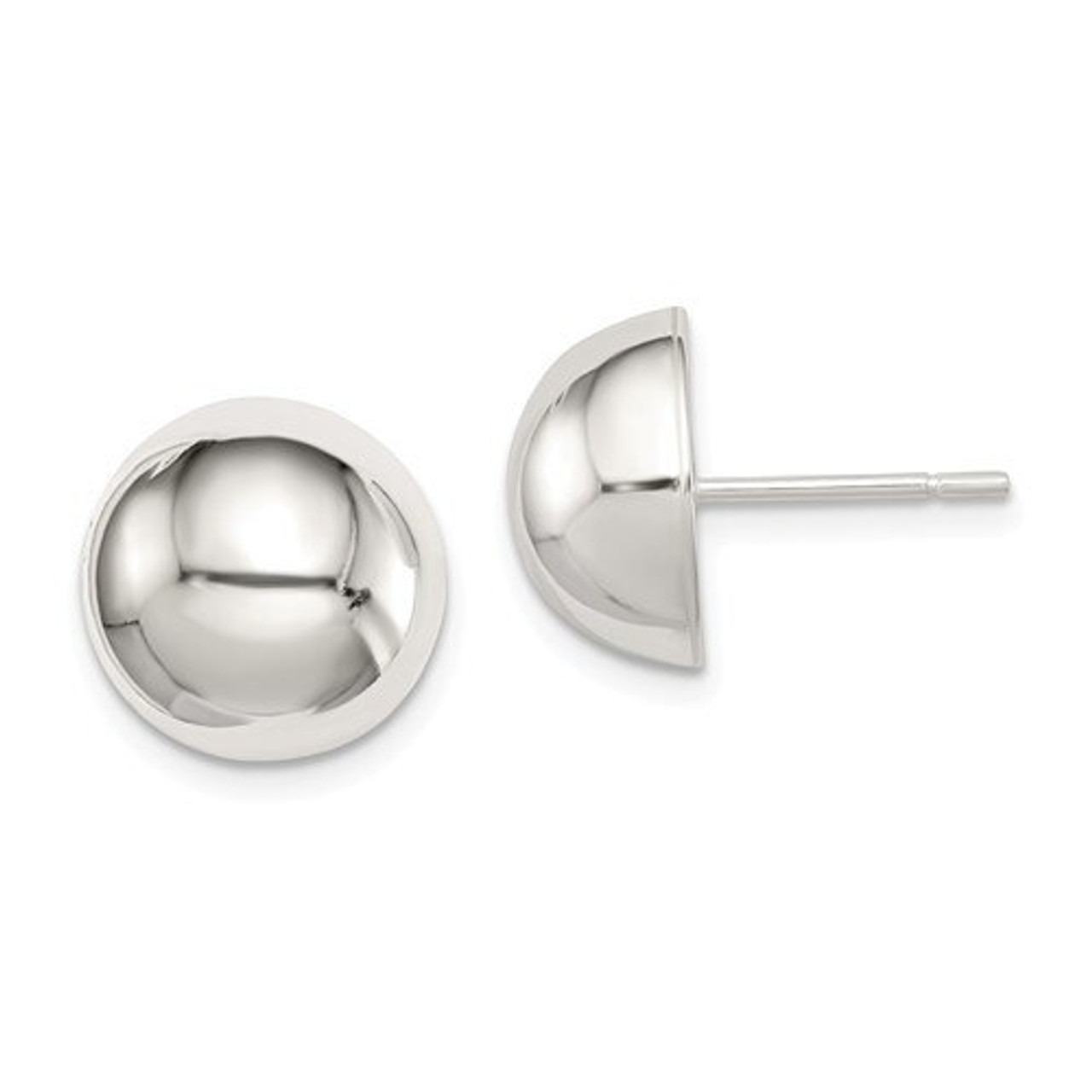 Discover 155+ 10mm sterling silver ball earrings super hot