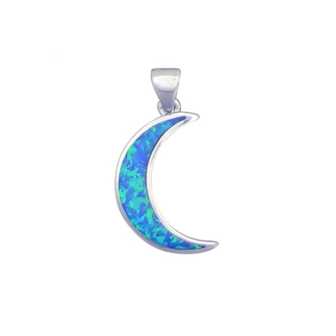 Opal Crescent Moon Pendant in Yellow Gold at 1stDibs | moon yellow opal