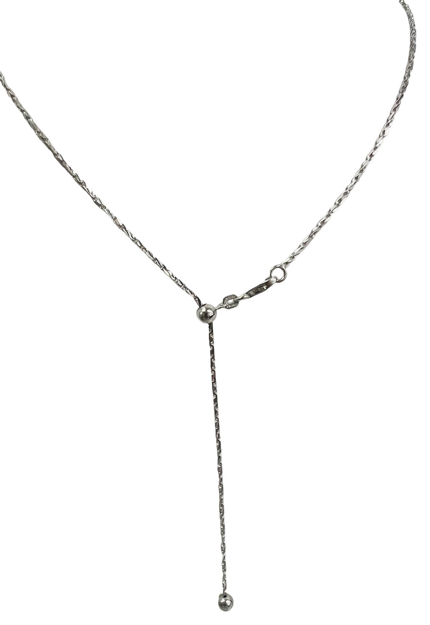 Solid Rope Chain Necklace Sterling Silver 24