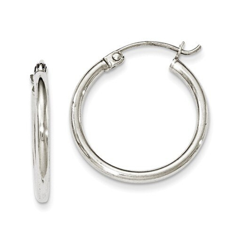 Sterling Silver Hoop Earrings QE798 | Silver City Sarasota