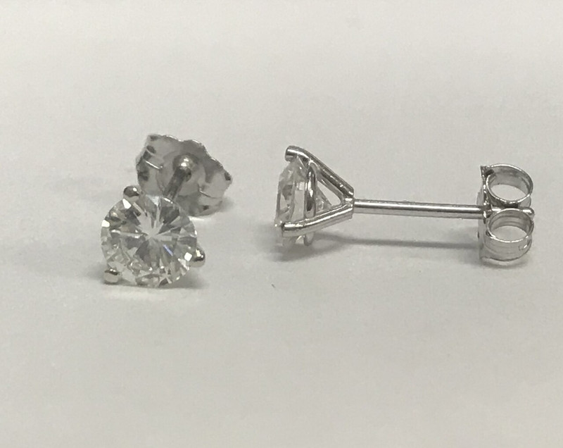 4mm Diamond Martini Studs, .50ctw — Emily Chelsea Jewelry