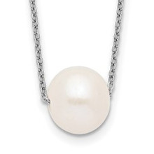 Silver and Fresh Water Pearl Necklace QH5449 available at Silver City Sarasota.