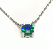 Sterling Silver Siesta Key Watercolor Gemstone (TM) necklace SKP16 Available at Silver City Sarasota.