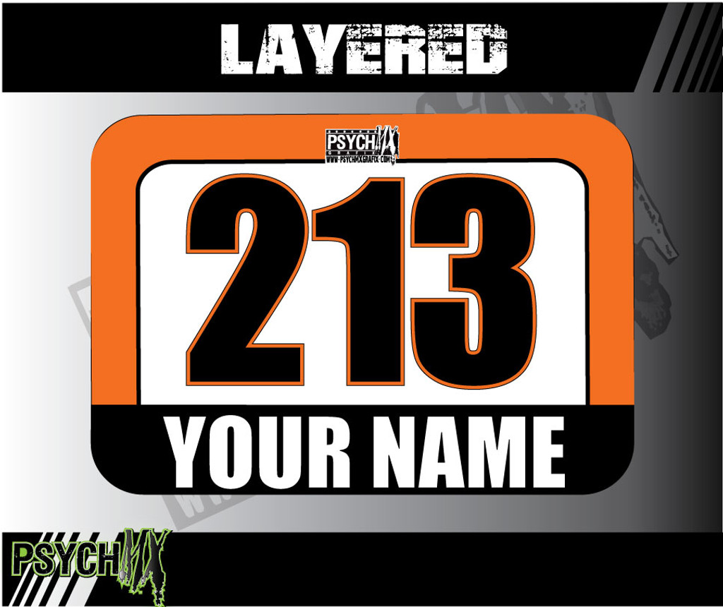 ATV Number Graphics | Layered Design