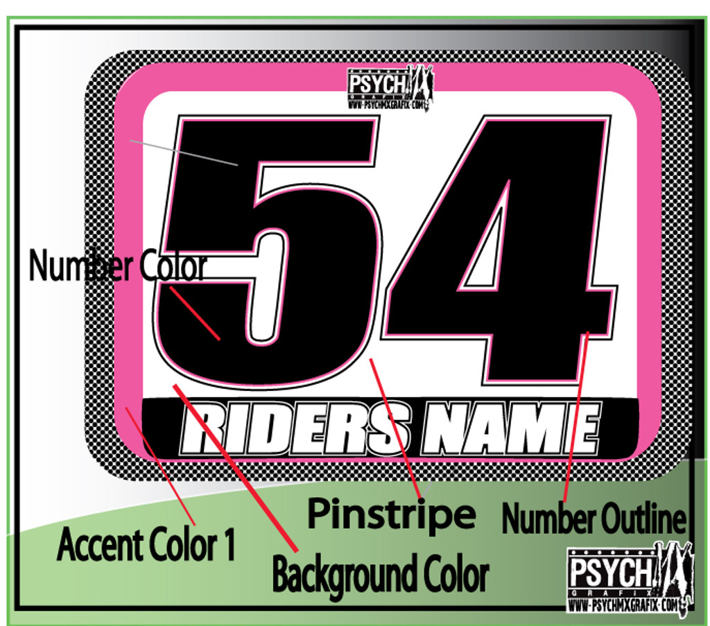 ATV Quad Number Graphics - PsychMxGrafix - Customized Number Plate Graphics / Decals / Stickers - wwww.psychmxgrafix.com