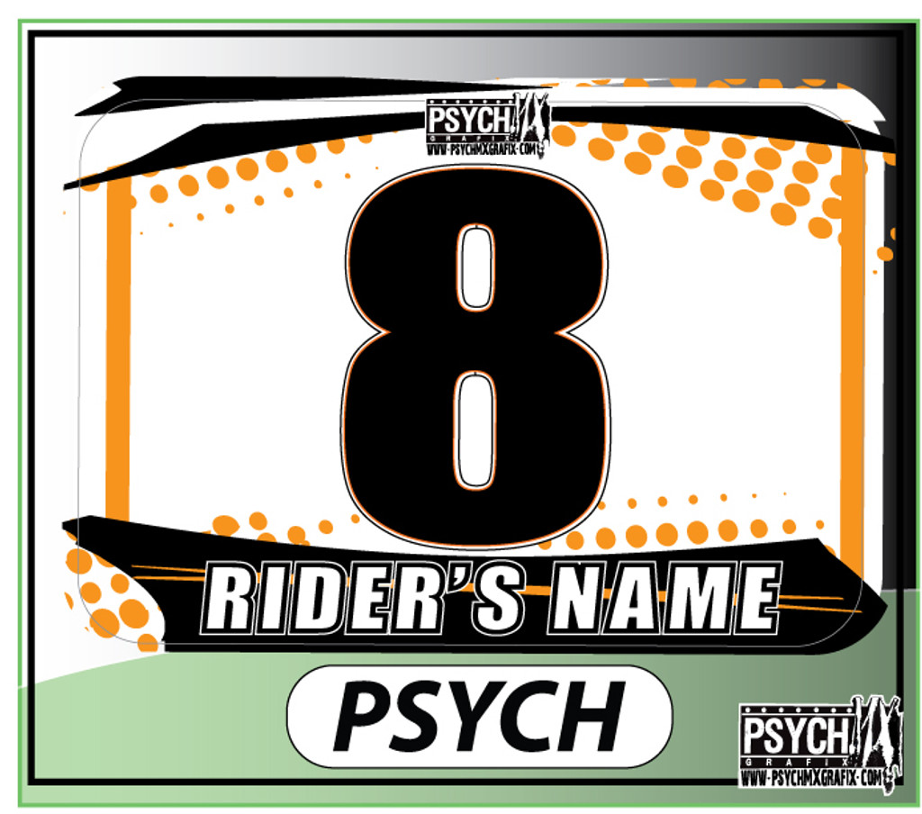 ATV Quad Number Graphics - PsychMxGrafix - Customized Number Plate Graphics / Decals / Stickers - wwww.psychmxgrafix.com