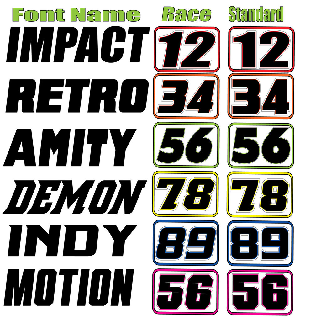 ATV Number Graphics | Waves Design