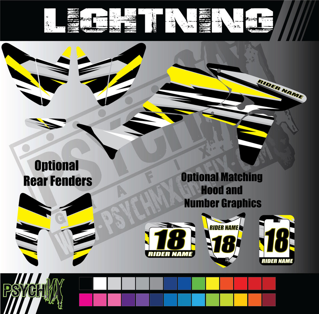 ATV Full Graphics Kit | Lightning