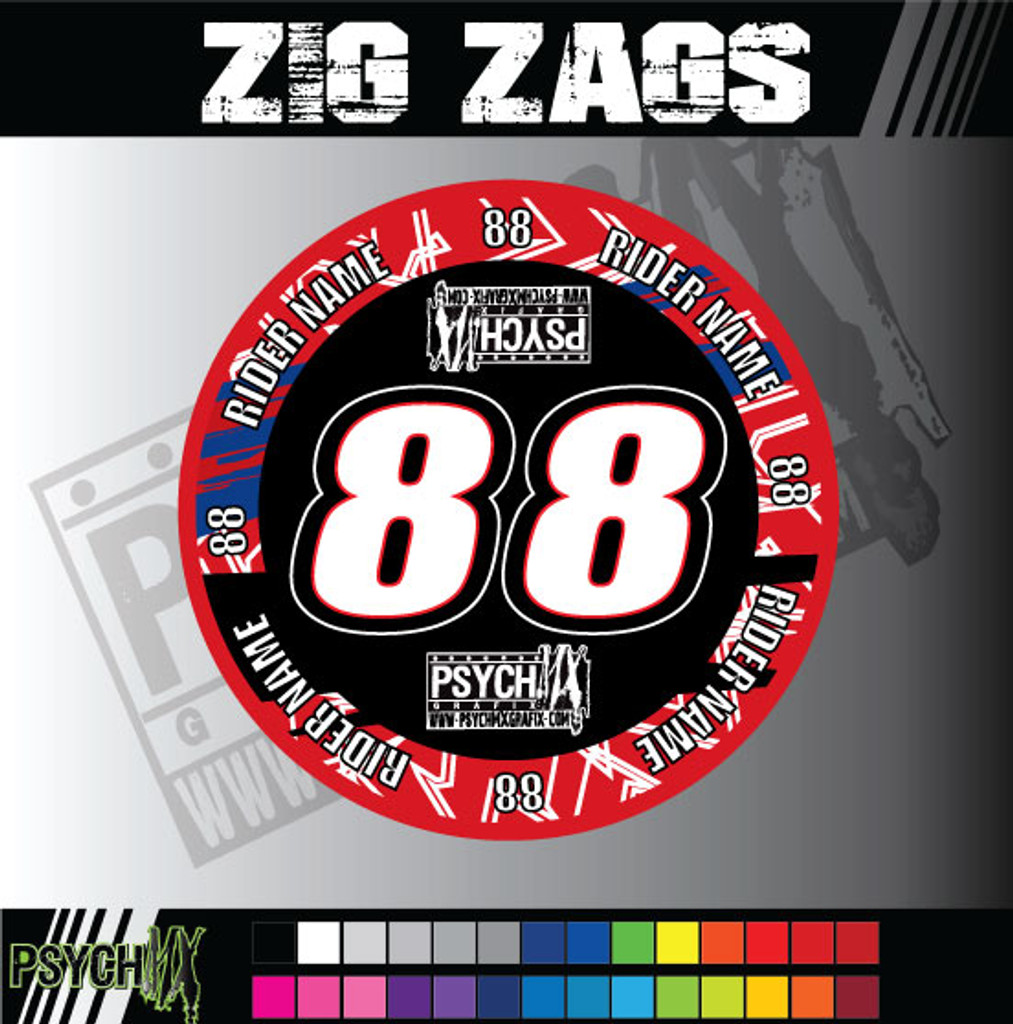 ATV Mud Plug Graphics | Zig Zags Design