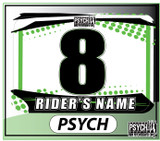 ATV Number Graphics | Psych Design | Kawi Green/White