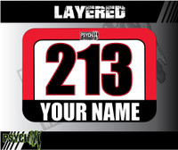 ATV Number Graphics | Layered Design