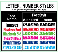 ATV Number Graphics | Layer Design | Green/Black