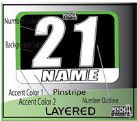 ATV Quad Number Graphics - PsychMxGrafix - Customized Number Plate Graphics / Decals / Stickers - wwww.psychmxgrafix.com