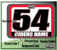 ATV Quad Number Graphics - PsychMxGrafix - Customized Number Plate Graphics / Decals / Stickers - wwww.psychmxgrafix.com