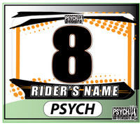 ATV Number Graphics | Psych Design | Orange/White