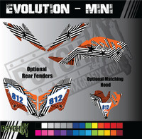 ATV Full Graphics Kit | Evolution Mini Design