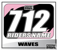 ATV Number Graphics | Black Light Pink