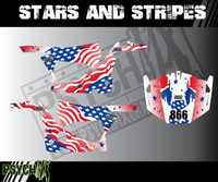 Stars and Stripes Design for Side by Side UTV Graphics, UTV Graphics