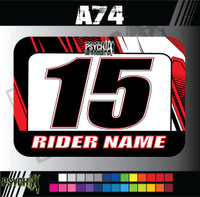 *ATV Number Graphics | 2pc | Tribal