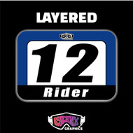 *ATV Number Graphics | 2pc | Zebra