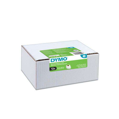 Dymo 2093093 LabelWriter Mini Bundle 28 x 89mm Standard Address Label Rolls (12 x Single Rolls Of 99010)