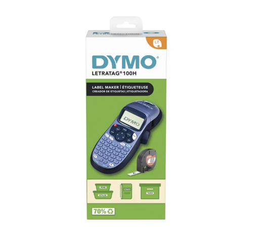 Labelling Machine Dymo #911100 Letratag Lt100-H Handheld Personal / Label Maker In Blue | DymoOnline