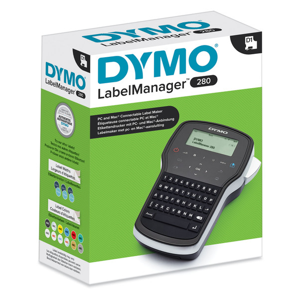 DYMO LabelManager 280 handheld label maker in retail packaging