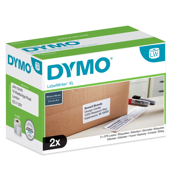 4Xl 5XL Smaller Dymo 0947420 Labels S0947420 Labelwriter Shipping 59 X 102mm