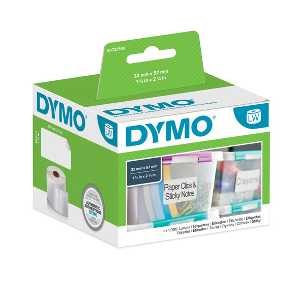 Dymo #11354 / S0722540 Labelwriter Multi Purpose Labels 57x32mm | DymoOnline
