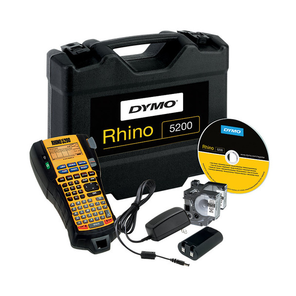 DYMO Rhino 5200 industrial label maker hard case kit front view