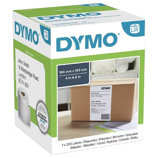 Dymo LabelWriter extra large shipping labels retail box packaging