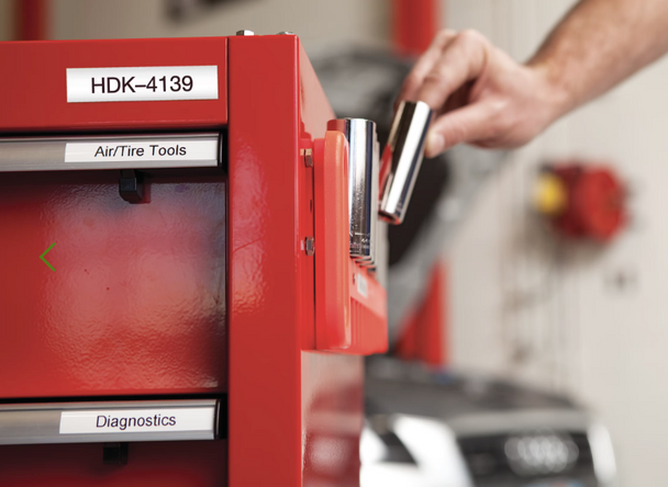 Industrial label applied to an electrical panel or equipment cabinet