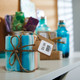 Organised craft supplies and storage containers with labels