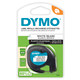 DYMO LetraTag white plastic label refill 12mm x 4m in retail packaging
