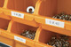 DYMO Rhino 9mm vinyl labels used for small-diameter orange cable identification