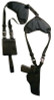 Bulldog Deluxe Shoulder Harness w/ Holster (Vertical) & Ammo Pouch - Standard Autos w/ 2-4" Barrels - 875591001220