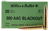 Sellier & Bellot 300BLKB Rifle  300 Blackout 147 gr Full Metal Jacket (FMJ) 20 Bx/ 50 Cs - 754908512454