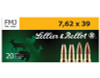 Sellier & Bellot 7.62x39mm 123 grain FMJ 20 Rounds Per Box - SB76239A - 754908512416