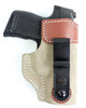 DeSantis Gunhide 106NA8JZ0 Sof-Tuck  Tan Suede w/Saddle Leather Top IWB Sig P365 Right Hand - 792695348528