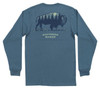 Southern Marsh Youth Long Sleeve Starry Silhoutte Buffalo T-Shirts - 889542371133