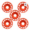 Mathews Harmonic Dampers Rubber Roller 3/4" 5 Pack Orange - 720770002409