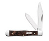 Case Brown Maple Burl Wood Small Swell Center Jack Pocket Knife 3" Closed - 021205640617