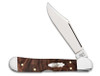 Case Brown Maple Burl Wood Mini CopperLock Pocket Knife 3.63" Closed - 021205640679
