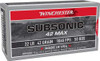 Winchester Subsonic 42 Max 22 Long Rifle 42 Grain HP | 50 Rounds - 020892104273